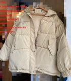 New Short Winter Jacket Women Warm Hooded Down Cotton Jacket Parkas Female Casual Loose Outwear Korean Cotton-padded Winter Coat