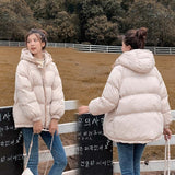 PinkyIsBlack 2020 Hooded Women Winter Down Jacket Coat Plus Size 2XL Short Thicken Warm Cotton Padded Winter Coat Women Clothes