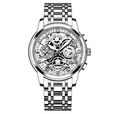 NEKTOM 2020 Men Watches Luxury Top Brand Gold Watch Stainless Steel Big Male Wristwatch  Yellow Quartz  Sports Watches for Man