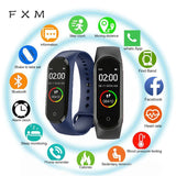 FXM M4 Men Women New Smart High Quality New Label Belt Sports Blood Pressure Heart Rate Monitor Watch Monitor Waterproof Fitness