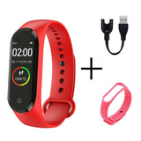 FXM M4 Men Women New Smart High Quality New Label Belt Sports Blood Pressure Heart Rate Monitor Watch Monitor Waterproof Fitness