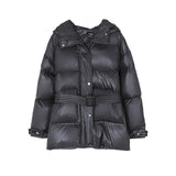 Toppies winter hooded Jacket Coat Women Parkas belt puffer jacket oversized outwear women clothing 2020