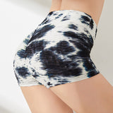 RUUHEE Tie Dye Tight Leggings Sports Women Fitness with Pocket Yoga Pants Stretch Workout Leggings Patchwork Slim Gym Leggings