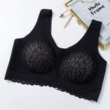 Latex Seamless Bra Women Push Up Underwear Cooling Gathers Shock-Proof Pad Female Intimate Fashion Soft Comfortable Bralette