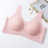 Latex Seamless Bra Women Push Up Underwear Cooling Gathers Shock-Proof Pad Female Intimate Fashion Soft Comfortable Bralette