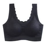 Latex Seamless Bra Women Push Up Underwear Cooling Gathers Shock-Proof Pad Female Intimate Fashion Soft Comfortable Bralette
