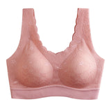 Latex Seamless Bra Women Push Up Underwear Cooling Gathers Shock-Proof Pad Female Intimate Fashion Soft Comfortable Bralette
