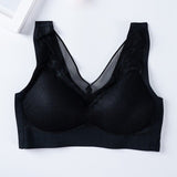 Latex Seamless Bra Women Push Up Underwear Cooling Gathers Shock-Proof Pad Female Intimate Fashion Soft Comfortable Bralette