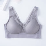 Latex Seamless Bra Women Push Up Underwear Cooling Gathers Shock-Proof Pad Female Intimate Fashion Soft Comfortable Bralette