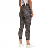Women High Waist Printed Color Yoga Naked-feel Squat proof Leggings Tummy Control Workout leggings 4 Way Stretch tight