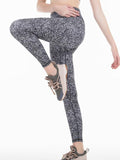 Women High Waist Printed Color Yoga Naked-feel Squat proof Leggings Tummy Control Workout leggings 4 Way Stretch tight