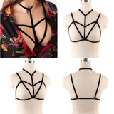 Sexy Black Body Harness Bondage Breast Sex Toy For Womern Erotic Lingerie  Belts Elastic Strappy Tops Caged Bras