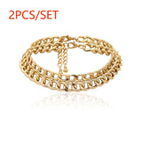 Punk Miami Cuban Choker Necklace Collar Statement Hip Hop Big Chunky Aluminum Gold Color Thick Chain Necklace Women Jewelry