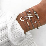 Boho Rope Bracelets & Bangles for Women Bohemian Beaded Charm Bracelet Femme Set Fashion Multilayer Jewelry Accessories Bijoux
