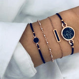 Boho Rope Bracelets & Bangles for Women Bohemian Beaded Charm Bracelet Femme Set Fashion Multilayer Jewelry Accessories Bijoux