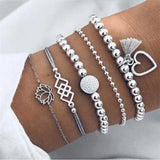 Boho Rope Bracelets & Bangles for Women Bohemian Beaded Charm Bracelet Femme Set Fashion Multilayer Jewelry Accessories Bijoux