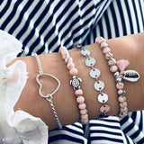 Boho Rope Bracelets & Bangles for Women Bohemian Beaded Charm Bracelet Femme Set Fashion Multilayer Jewelry Accessories Bijoux