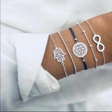 Boho Rope Bracelets & Bangles for Women Bohemian Beaded Charm Bracelet Femme Set Fashion Multilayer Jewelry Accessories Bijoux