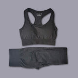 Sexy Sports Suits Seamless Yoga Set Women Fitness Clothing Sportswear Woman Gym Leggings Padded Push-up Strappy Sports Bra