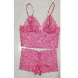 2pcs/Set Hot sale solid high waist sexy Perspective lace Women Open Underwear Sexy Lace Bra Panties Set Plus Size S-5XL Bralette