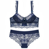 Varsbaby Sexy Lingerie Lace Padded Bra 5 Breasted Push Up Women Bra Sets A B C D Cup