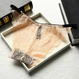 BANNIROU Sexy Lace Briefs Underwear Woman Lingerie Mid Waist Good Quality Soft Female Panties New M-XL Hot Sale Fashion 1 Pieces
