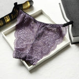 BANNIROU Sexy Lace Briefs Underwear Woman Lingerie Mid Waist Good Quality Soft Female Panties New M-XL Hot Sale Fashion 1 Pieces
