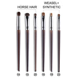 OVW Cosmetic 2/6 pcs Ultra Soft Goat Hair Makeup Eye Shadow Brush Set Tool trucchi pennelli Tapered Blender Diffuse Kit Crease