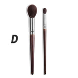 OVW Cosmetic 2/6 pcs Ultra Soft Goat Hair Makeup Eye Shadow Brush Set Tool trucchi pennelli Tapered Blender Diffuse Kit Crease