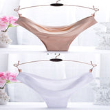 new fashion ice silk seamless sexy breathable sexy pure color low-rise panties women underwear briefs modis tanga lingerie