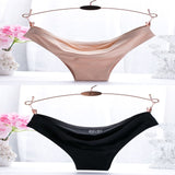 new fashion ice silk seamless sexy breathable sexy pure color low-rise panties women underwear briefs modis tanga lingerie