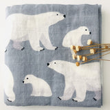 Newborn  Organic Cotton Bamboo baby blanket muslin swaddle wrap feeding burpy towel scraf bibs muslin big diaper