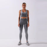 Yushuhua New Ombre Yoga Set Sports Bra Leggings Women Gym Set Clothes Seamless Workout Fitness Sportswear Fitness Sports Suit