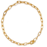 Punk Big Link Chain Necklace Choker for Women Steampunk Multi Layered Star Lock Pendant Necklace Statement Jewelry