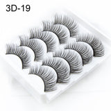 NAGARAKU strip lashes 5 pairs 3D faux Mink False Eyelash Extension Natura Fake Eye Lashes  makeup kit maquiagem