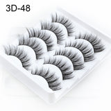 NAGARAKU strip lashes 5 pairs 3D faux Mink False Eyelash Extension Natura Fake Eye Lashes  makeup kit maquiagem