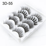 NAGARAKU strip lashes 5 pairs 3D faux Mink False Eyelash Extension Natura Fake Eye Lashes  makeup kit maquiagem