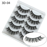 NAGARAKU strip lashes 5 pairs 3D faux Mink False Eyelash Extension Natura Fake Eye Lashes  makeup kit maquiagem