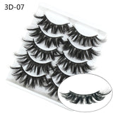 NAGARAKU strip lashes 5 pairs 3D faux Mink False Eyelash Extension Natura Fake Eye Lashes  makeup kit maquiagem