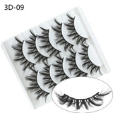 NAGARAKU strip lashes 5 pairs 3D faux Mink False Eyelash Extension Natura Fake Eye Lashes  makeup kit maquiagem