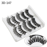 NAGARAKU strip lashes 5 pairs 3D faux Mink False Eyelash Extension Natura Fake Eye Lashes  makeup kit maquiagem