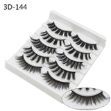NAGARAKU strip lashes 5 pairs 3D faux Mink False Eyelash Extension Natura Fake Eye Lashes  makeup kit maquiagem