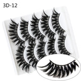 NAGARAKU strip lashes 5 pairs 3D faux Mink False Eyelash Extension Natura Fake Eye Lashes  makeup kit maquiagem
