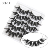 NAGARAKU strip lashes 5 pairs 3D faux Mink False Eyelash Extension Natura Fake Eye Lashes  makeup kit maquiagem