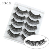 NAGARAKU strip lashes 5 pairs 3D faux Mink False Eyelash Extension Natura Fake Eye Lashes  makeup kit maquiagem