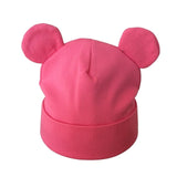 Autumn Winter Baby Boy Girl Cartoon Cotton Hat With Ear Toddler Kids Beanie Caps Children's Accessories