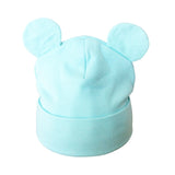 Autumn Winter Baby Boy Girl Cartoon Cotton Hat With Ear Toddler Kids Beanie Caps Children's Accessories