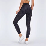 Women High Waist Printed Color Yoga Naked-feel Squat proof Leggings Tummy Control Workout leggings 4 Way Stretch tight
