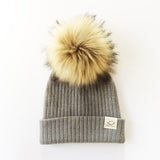 Winter Baby Boy Girl Artificial Pompom Knitted Hat Toddler Kids Caps With Pompon Newborn Photography  Props