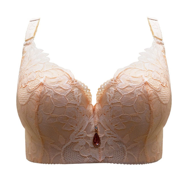FallSweet Women Bras Push Up Lace Bra Sexy Plus Size Brassiere Comfort Underwear Female